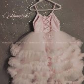 Pink ball gown long baby girl dress, pageant baby dress, princess dress wedding baby dress, party birthday baby dress, baby dress photoshoot