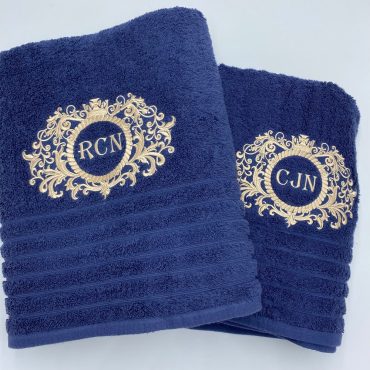Personalised Towel Set , Monogrammed Bath Towels , Luxury Towels ,Many Colours - EXPLORE NOW