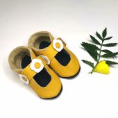 Yellow Baby Sandals, Soft Bottom Sandals, Toddler Leather Slippers, Leather Girls' Sandals, Kids Soft Sole Shoes, Ebooba, Girls Booties, 5