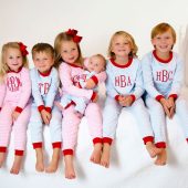 Personalized Pajamas, kids PJs, childrens pajamas, Valentines Pjs, monogrammed, sk creations, 2 piece, kids pajamas, boys pajamas,