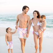 Family and Couple Matching Cotton Candy Swimsuit | Matching Swimsuits for Couples | Mommy & Me | Matching Bathing Suits | Tie Dye Swimsuits