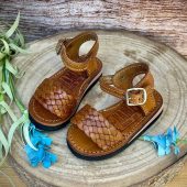 Kids Girls Mexican Leather Sandals , Children Handmade Huaraches Sandals , Huaraches Mexicanos Niña Baby Mexico Shoes , LAURITAS NINA