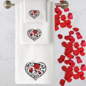 Personalised Embroidered Towels, Love , Unique gift for Valentines day, Birthdays, Wedding, Engagement, Anniversary .  Luxury Towel Range