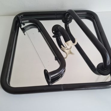 One of IKEA braun Metal Pipe Bathroom mirror and Fixtures Towel Racks, Hand Towel Hook, Towel Rail Or Grab Bar