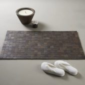 Wood Tub Mat - Black Acacia Wood Bath Mat - Contemporary Bathroom Design Tub Mats in A.60x100cm (23x40 inches) / B.70x130xm (28x51 inches)