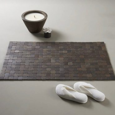 Wood Tub Mat - Black Acacia Wood Bath Mat - Contemporary Bathroom Design Tub Mats in A.60x100cm (23x40 inches) / B.70x130xm (28x51 inches)