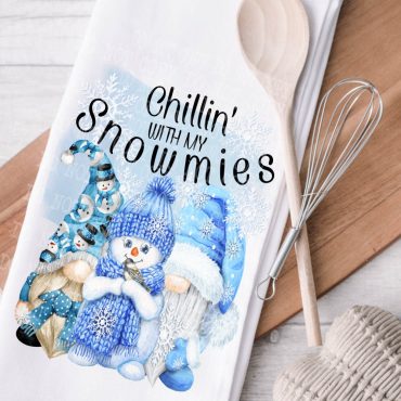 Towel png, Winter Snowman Sublimation Designs, Gnome Towel Design, Winter Tea Towel Digital Download, Kitchen Towel Clipart, Dish Towel png