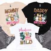 Safari Family Matching Shirts, Safari Birthday Girl, Safari Birthday Outfit, Family Safari Shirts, Birthday Family Shirt, Birthday Girl D301