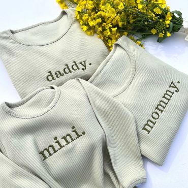 Family Matching Personalised PJs | Mama and Mini | Kids 2 Piece Set | Siblings Match Clothing | Baby and Kids Outfits | Gf Bf Matching Pjs
