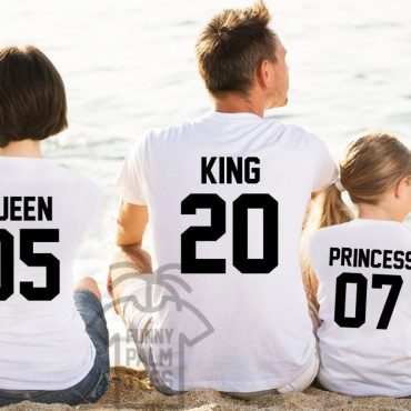 Family shirts King queen prince princess king and queen shirt family t shirts family outfit matching family shirts family gift shirts set