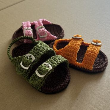 PATTERN Crochet Baby Sandals - Modello Sandali Bimbo all'uncinetto