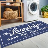 Personalized Laundry Room Rug, Laundry Rug, Washing Machine Rug, Machine Washable Non-Slip Laundry Room Rug ,Gift For Laundry Room