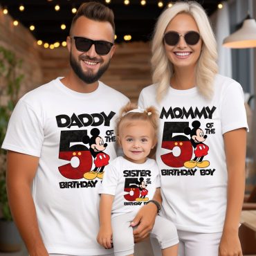 Mickey Birthday Boy Shirt, Mickey Birthday Matching Family Shirt, Birthday Girl Custom Shirt, Birthday Boy Shirts, Mickey Birthday shirt T25