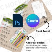 Beach Towel Size Chart Mockup Canva Beach Towel Features and Size Chart Mockup Bundle Printify Beach Towel Mockup