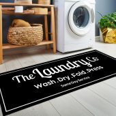 Personalized Laundry Room Rug, Laundry Rug, Washing Machine Rug, Machine Washable Non-Slip Laundry Room Rug ,Gift For Laundry Room