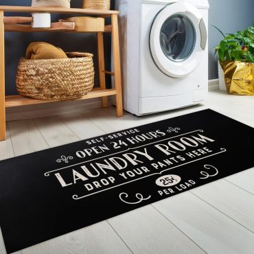 Personalized Laundry Room Rug, Laundry Rug, Washing Machine Rug, Machine Washable Non-Slip Laundry Room Rug ,Gift For Laundry Room