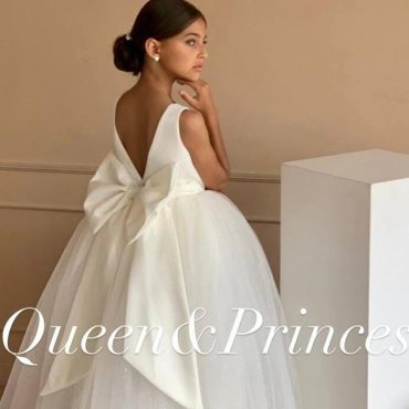 Flower girl dress ivory Wedding flower girl dress Princess flower tulle girl dress Clothes kids Tutu flower dresses for girls  Glitter skirt