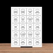 Minimal Household Cleaning Canva Editable and Printable Labels