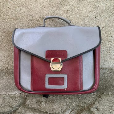 Vintage School Bag, Soviet Rare Bag, Gray School Bag, Book Bag, USSR School, Movie Props, Photo Props, Vintage Gift, Collectible Bag,