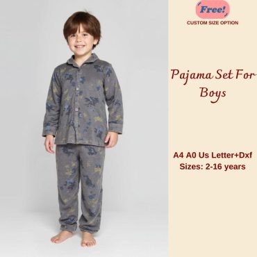 Boys' Pajama Set Bundle Sewing Pattern, Pajama Pattern Set For Boys, Pajama Sewing Pattern For Kids, Pajama Shirt For boys, 2-16 years