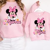 Disney Minnie Mama Mini Sweatshirt, Disney Mama and Mini Shirt, Disney Family Matching T-Shirt, Mini Mouse Mom Tee, Mother's Day Shirt