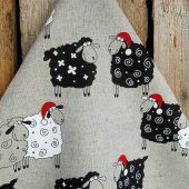 Christmas Towel British Sheep Tea Towel Kitchen Towel Christmas Sheep Christmas Tea Towel Sheep Lover Gift Lamb Towel Christmas Gift
