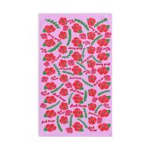 Subtle Red Poppies on Pink Hand Towel Trump Gift