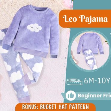 Pajama Sewing Pattern for Kids, Sweatshirt Pattern, Kids Pattern, PDF Pattern, Beginner Pattern, Sewing Pattern Toddlers, Pants Pattern