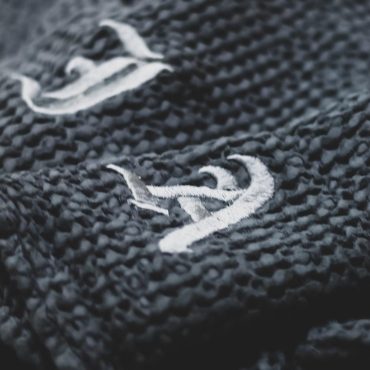 Huge Luxury Linen Bath Towel – Waffle Spa Towel with Embroidered Initials, Perfect Wedding, Anniversary, or Couple Gift