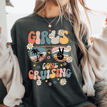 Girls Gone Cruising T-shirt, Cruise Matching Shirt, Girls Cruise Vacation Outfit, Friends Cruise Trip Tee, Matching Cruise Girls Trip Gift