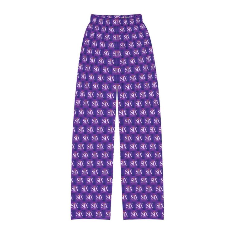 Six The Musical - Kids Pajama Pants purple theatre pj pants, six the musical merch, stage and theatre gifts, kids thetrea gift, six pj's