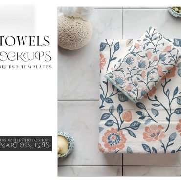 Bath Towels Template | Digital Bath Towels Mockup | Photoshop Bath Towels | Towels Mockup | Custom Bath Towels