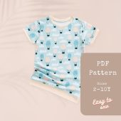 PDF Sewing Patterns for Kids - Girls Nightgown Pattern | Nightgown Sewing Pattern | Girls Pattern | Pajamas Pattern | Kids Sewing Patterns
