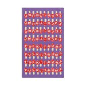 Slightly Subtle Mushrooms on Purple Funny Political Hand Towel, Quirky Kitchen Towel, Unique Gift, Home Decor, Gag Gift, Kitchen Accessories