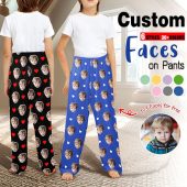 Boys Girls Personalized Pajamas, Custom Baby and Child Pajamas Pants, Face Pajamas, Custom Picture Bottom, Cute Pajamas Pants, Birthday Gift