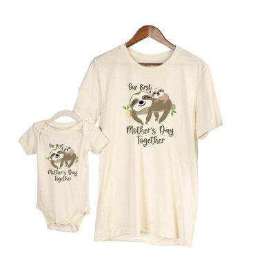Our First Mother's Day Shirt Set, Mother's Day Mommy And Me Tshirt, Mommy And Me Matching Shirts, Mother's Day Gift, Gift For Her