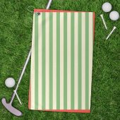Preppy Striped Golf Towel for Stylish Golfers - Golf Accessories, Golf Gift, Golf Equipment, Golf Gear, Golf Essentials