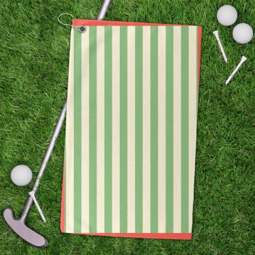 Preppy Striped Golf Towel for Stylish Golfers - Golf Accessories, Golf Gift, Golf Equipment, Golf Gear, Golf Essentials