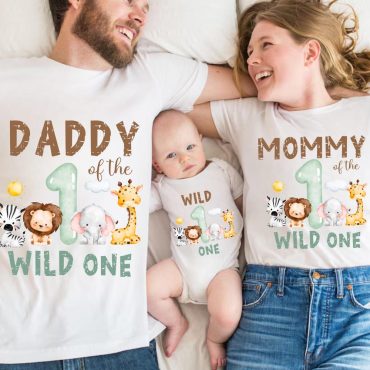 Wild One Family Matching Shirts, Wild One Birthday Boy Outfit , Wild One Safari Birthday, Family Wild One Matching Shirts, 1st Birthday Tee