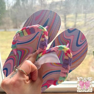 Braided Flip-Flops, Embellished Flip-Flops, Kids Flip-Flops, Knotted Little Girls Flip-Flops, Kids Gift, Summer Flip-Flops