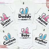 Happy Easter Custom Shirt, Easter Matching Shirt, Easter Bunny Shirt, Easter Family Shirt, Family Easter Outfit, Bunny Family Shirts 2025