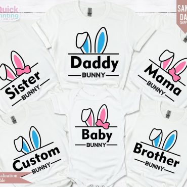 Happy Easter Custom Shirt, Easter Matching Shirt, Easter Bunny Shirt, Easter Family Shirt, Family Easter Outfit, Bunny Family Shirts 2025