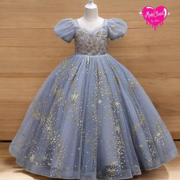 Eco-Friendly Girls' Wedding Dress - Sleeveless Summer Princess Gown - Organic Cotton Flower Girl Outfit - Rainbow Formal Dress Gift