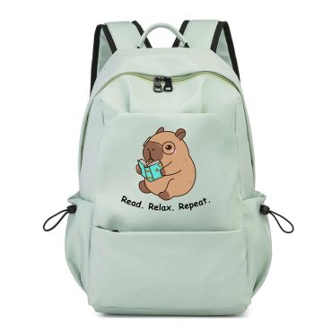 Capybara Students Backpack, Kids Backpack, Back to School Bag, Custom Backpack, Students Book Bag, School Rucksack, Students Backpack