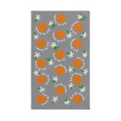 Slightly Subtle Florida Citrus Orange on Grey Hand Towel, Gifts for Garden Lovers, Kitchen or Bathroom, Birthday, Political Gag Gift