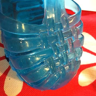 French 1980s Vintage Unisex Baby Boy/Girl Meduses Water Beach Jelly Sandals - Clear Ocean Blue Plastic - New from France - US 3.5-FR 19