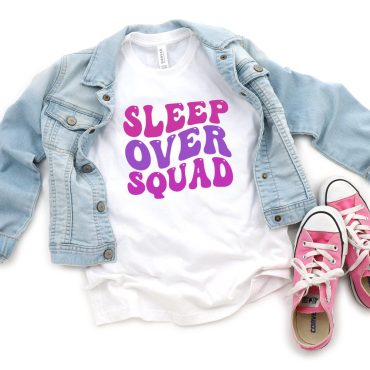 Girl Kid Shirts, Youth T-Shirt, Children's Tshirt, Boys/Girls Pajama Top, Kid's Slumber Party Clothing, Fun matching clothes for girls