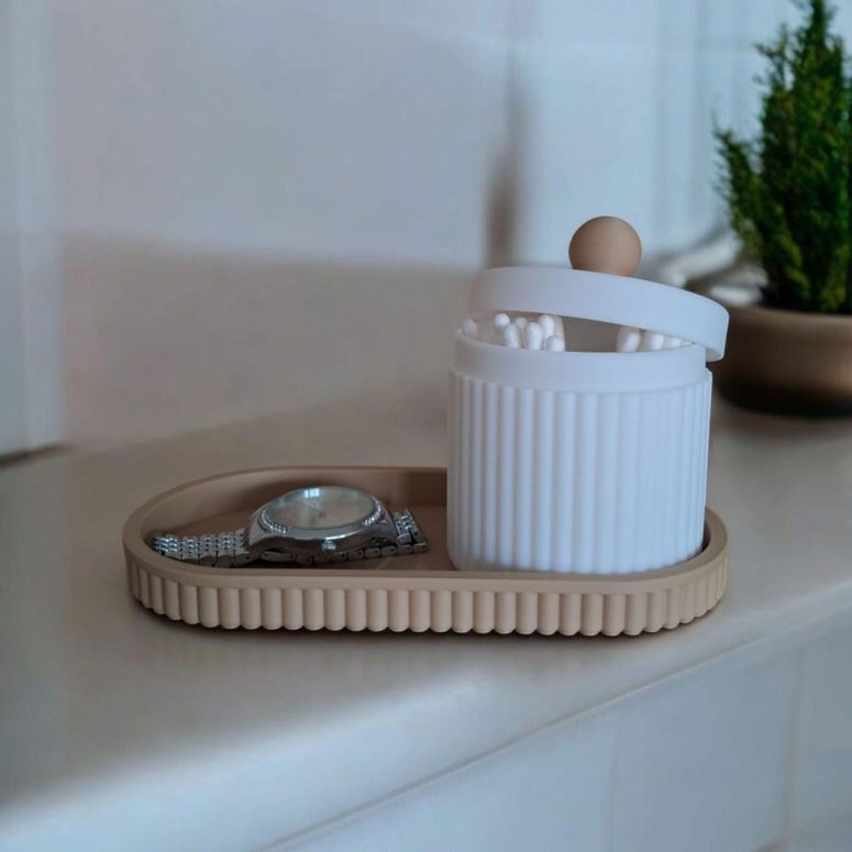 Makeup General Use Bathroom Organiser - Bathroom Caddy -Storage Multifunction Organizer - Modern - Minimalist - Home Bathroom Decor