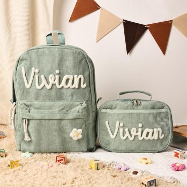Custom Toddler Backpack, Custom Handmade Lunchbox Bag, Children's Name School Bag for Girls, Toddler Book Bag, Kids Backpack, Back to School