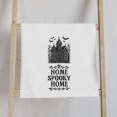 Home Spooky Home Haunted House Hand Towel - Bathroom Decor, Bathroom Accessories, Spooky Gift, Seasonal Decor, Home Decor, Spooky Towel